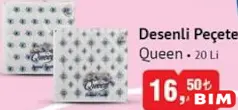 QUEEN DESENLİ PEÇETE 20'Lİ QUEEN DESENLİ PEÇETE 20'Lİ